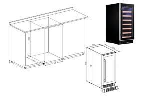 Винный шкаф Temptech WPQ38SCB, фото 9