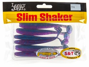 Виброхвосты съедоб. искусст. LJ Pro Series SLIM SHAKER 4in (10.00)/T91 6шт., фото 4