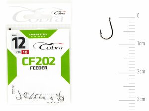 Крючки Cobra FEEDER MASTER сер. CF202 разм. 012 10шт., фото 2