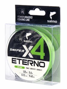 Шнур плетёный Salmo Sniper х4 ETERNO BRAID Apple Green 125/012, фото 2