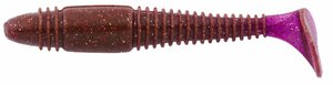 Виброхвосты съедобные LJ Pro Series TIOGA FAT 3.9in (10.00)/S13 5шт., фото 3
