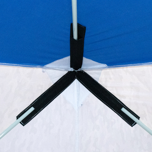 Палатка зимняя куб СЛЕДОПЫТ 1,8 х1,8 м, Oxford 210D PU 1000, S по полу 3,2 кв.м, цвет синий/белый с принтом, фото 9