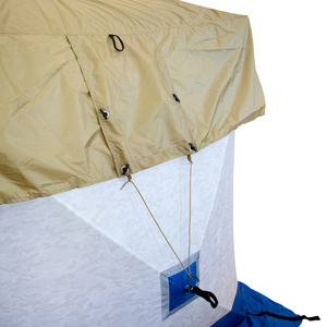 Накидка для зимней палатки СЛЕДОПЫТ 1,8х1,8 м, цв. олива, фото 5