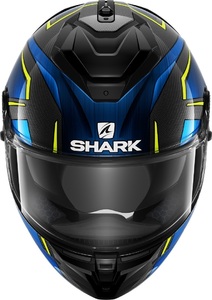 Шлем SHARK SPARTAN GT CARBON KROMIUM Black/Blue XL, фото 3