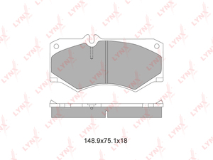 Колодки тормозные передние LYNXauto BD-5335. Для: MERCEDES-BENZ G230-65(W460-W463) 79>, VW LT 2.4D >92, фото 1