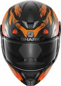 Шлем SHARK SKWAL 2 IKER LECUONA MAT Black/Orange/Silver S, фото 2