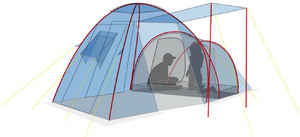 Палатка Canadian Camper HYPPO 4, цвет royal, фото 6