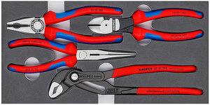 Basic набор ШГИ в ложементе, 4 пр., KN-0302180/2612200/7402160/8701250 KNIPEX KN-002001V15, фото 1