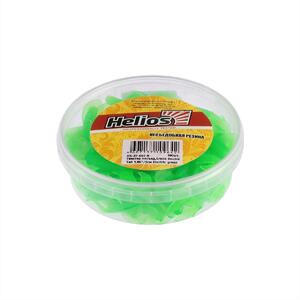 Твистер несъедоб. Credo Double Tail 3,54"/9 см Electric green 100шт. (HS-28-007-N) Helios, фото 3