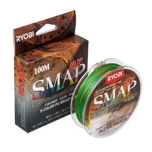 Шнур SMAP PE8X-100M 3.0# Multi Colour 0,285мм Ryobi, фото 2