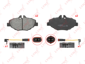 Колодки тормозные передние LYNXauto BD-5323. Для: Mercedes-Benz, Мерседес, E200-350(W211) 02-08., фото 1