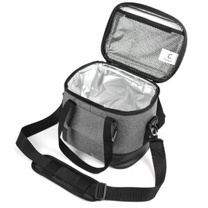 Сумка изотермическая СЛЕДОПЫТ Gray Line Pro, 13 л, цв. серый меланж, фото 7