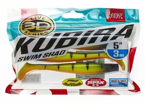 Виброхвосты LJ 3D Series KUBIRA SWIM SHAD 5,0in (12,50)/PG14 3шт., фото 4