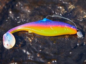 Виброхвосты съедоб. искусст. LJ Pro Series ROACH PADDLE TAIL 5.0in (12.70)/G04 4шт., фото 4