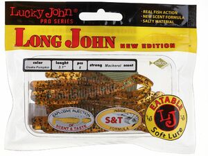 Виброхвосты съедобные LJ Pro Series LONG JOHN 3.1in (07.90)/PA19 8шт., фото 2