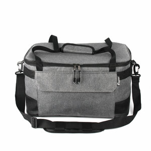 Сумка изотермическая СЛЕДОПЫТ Gray Line Pro, 34 л, цв. серый меланж, фото 3