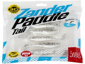Виброхвосты LJ 3D Series Zander Paddle Tail 4.0in (10.00)/Z02 5шт., фото 4