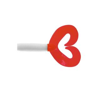 Твистер несъедоб. Credo Double Tail 2,95"/7,5 см White RT 20шт. (HS-12/1-003-N-20) Helios, фото 2