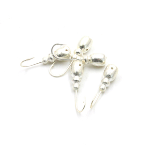Мормышка "ЯМАН" Немка с отв.,цв.SILVER PLATED, вес 0,8 г (уп. 5 шт.), фото 2
