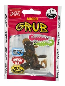 Твистеры съедобные искусственные LJ Pro Series MICRO GRUB 1,0in (02,50)/085 15шт., фото 4