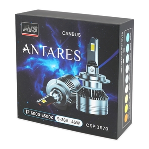 Светодиодная автомобильная лампа AVS Antares, H11, 9-36 В, 45 Вт (х2), 6000-6500 К, цоколь PGJ19-2, 2 шт., фото 5