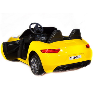 Детский автомобиль Toyland Porsche Cayman YSA021-24V (180 W) Желтый, фото 8