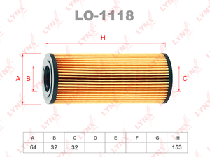 Фильтр масляный LYNXauto LO-1118. Для: BMW 3(E46 / 90) 2.5D-3.0D 98-10 / 5(E60/61) 2.5D-3.0D 03-10 / 6(E63 / 64) 3.0D 07-11 / 7(E65 / 66) 3.0D 02-08 / X3(E83) 3.0D 03-10 / X5(E53 / 70) 3.0D 00> / X6(E73) 3.0D 06>, фото 1