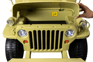 Детский электромобиль Джип ToyLand Jeep Willys YKE 4137 Matcha, фото 3