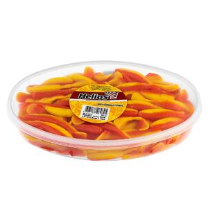 Виброхвост несъедоб. Chubby 3,55"/9 см Orange & Yellow 100шт. (HS-4-015-N) Helios, фото 2