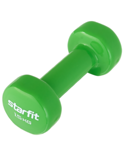 Гантель виниловая Starfit DB-101 1,5 кг, зеленый, фото 1