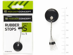 Стопоры резин. Feeder Concept RUBBER STOPS р.001S 5шт., фото 2