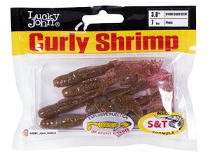 Твистеры съедоб. искусст. LJ Pro Series CURLY SHRIMP 3,0in (07.62)/S14 7шт., фото 4
