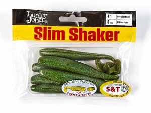 Виброхвосты съедоб. искусст. LJ Pro Series SLIM SHAKER 4in (10.00)/S67 6шт., фото 4