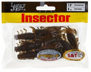 Виброхвосты съедобные искусственные LJ Pro Series INSECTOR 2,8in (07.00)/PA03 8шт., фото 4