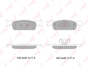 Колодки тормозные передние  LYNXauto BD-6322. Для: Renaul, Рено, Logan(Логан) II 1.2-1.5D 12> / Sandero(Сандеро) II 1.2-1.5D, Renaul, Рено, Clio(Клио) IV 1.2-1.5D 12>. 

Длина, мм 140,3., фото 2