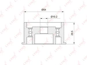 Ролик направляющий / ГРМ LYNXauto PB-3040. Для: TOYOTA Corolla(E100/E110) 1.3-1.4 92-00 / Paseo 1.3-1.5 88-00 / Starlet 1.3 96-99, фото 1