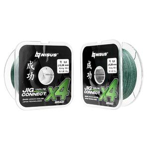 Шнур JIG CONNECT X4 PE Dark Green 150m #3.0, 0.28mm 15.4кг/36.1LB (T-N-JC-X4-0.28-150-DG) NISUS, фото 6