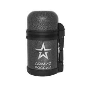 Термос универсальный (для еды и напитков) Thermos Армия России "Армейский" (0,8 литра), серый, фото 2