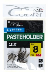 Крючки Cobra Allround PASTEHOLDER сер. CA123 разм. 008 10шт., фото 6
