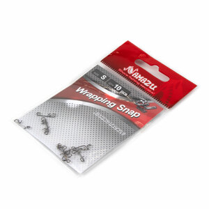 Безузловая застежка Namazu WRAPPING SNAP, цв. BN, р. S, test-4 кг (уп.10 шт), фото 5