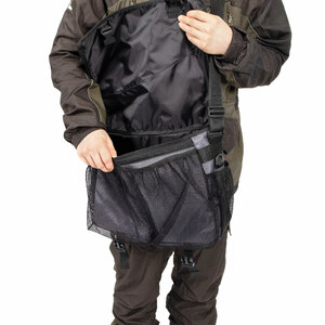 Сумка рыболовная СЛЕДОПЫТ Street Fishing Bag, 30х38х16 см, цв. серый + 3 коробки, фото 8