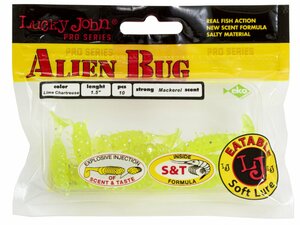 Виброхвосты съедобные искусственные LJ Pro Series ALIEN BUG 1,5in (03.81)/071 10шт., фото 5