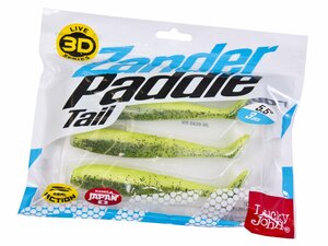 Виброхвосты LJ 3D Series Zander Paddle Tail 5.5in (14.00)/Z06 3шт., фото 4