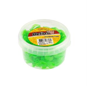 Твистер несъедоб. Credo 2,35"/6,0 см Electric green 100шт. (HS-10-007-N) Helios, фото 2