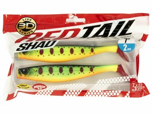Виброхвосты LJ 3D Series RED TAIL SHAD 7.0in (17.80)/PG01 2шт., фото 4