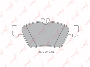 Колодки тормозные передние LYNXauto BD-5320. Для: MERCEDES-BENZ E200-320D(W210) 95-02 / CLK320(C208) 97-02 / S350(W220) 03-05, CHRYSLER Crossfire 3.2 03-07, фото 1