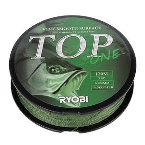 Шнур TOP PE4X-120M 3,0/d-0.286mm Dark green Ryobi, фото 6