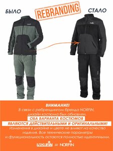 Костюм флис. Norfin POLAR LINE 2 GRAY 02 р.M, фото 3