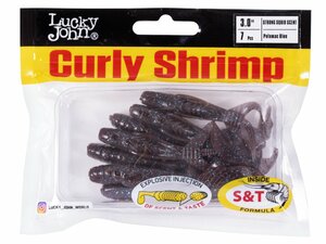 Твистеры съедоб. искусст. LJ Pro Series CURLY SHRIMP 3,0in (07.62)/S19 7шт., фото 4