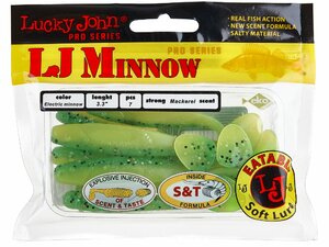 Виброхвосты съедобные LJ Pro Series MINNOW 3.3in (08.40)/T18 7шт., фото 4